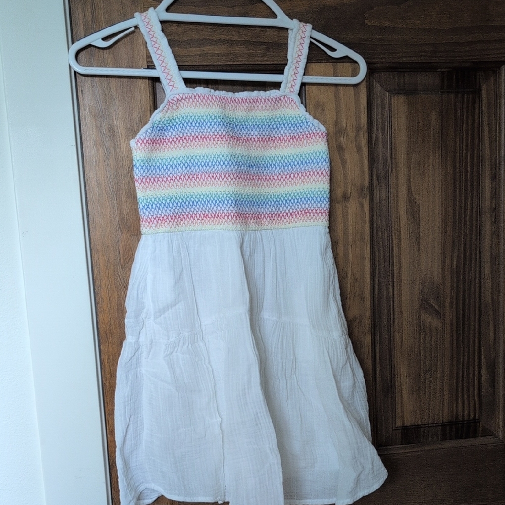 Abercrombie Kids Embroidered Rainbow Dress